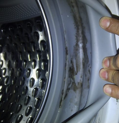 Front load washer mold