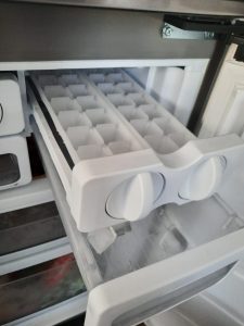 Ice tray in freezer